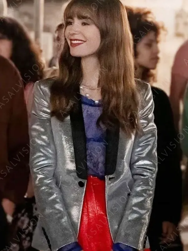Asal Vision Blazers | Emily Cooper Emily In Paris Season 3 Blazer Silver