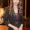 Asal Vision Blazers | Emily Cooper Emily In Paris Belted Blazer Black