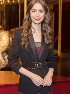 Asal Vision Blazers | Emily Cooper Emily In Paris Belted Blazer Black
