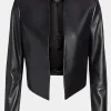 Asal Vision Black Jackets | Leather Jackets | Emily Cooper Emily In Paris Leather Jacket Black