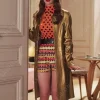 Asal Vision Women Coats | Emily Cooper Emily in Paris Season 3 Coat Golden