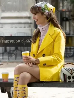Asal Vision Blazers | Women Coats | Emily Cooper Emily in Paris Season 3 Coat Yellow