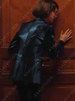 Asal Vision Blazers | Emily Cooper Emily in Paris Season 3 Velvet Blazer Blue