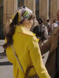 Asal Vision Blazers | Women Coats | Emily Cooper Emily in Paris Season 3 Coat Yellow
