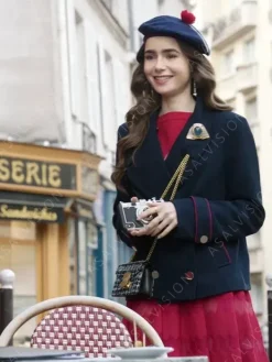 Asal Vision Blazers | Women Coats | Emily Cooper TV Series Emily In Paris Coat Blue