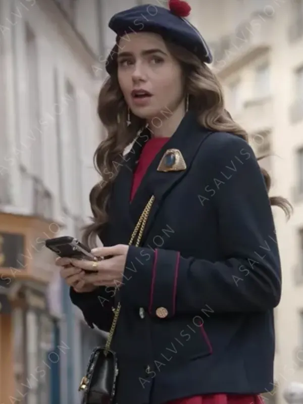 Asal Vision Blazers | Women Coats | Emily Cooper TV Series Emily In Paris Coat Blue
