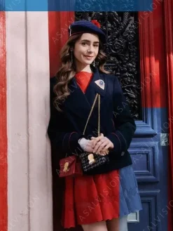 Asal Vision Blazers | Women Coats | Emily Cooper TV Series Emily In Paris Coat Blue