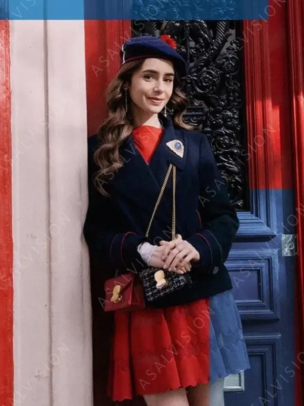 Asal Vision Blazers | Women Coats | Emily Cooper TV Series Emily In Paris Coat Blue