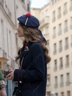 Asal Vision Blazers | Women Coats | Emily Cooper TV Series Emily In Paris Coat Blue