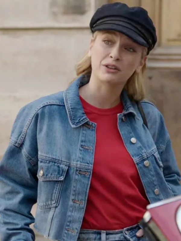 Asal Vision Denim Jackets | Emily In Paris Camille Razat Denim Jacket Blue