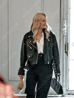 Asal Vision Black Jackets | Leather Jackets | Emily In Paris Camille Razat Leather Jacket Black