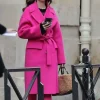 Asal Vision Women Coats | Emily in Paris Emily Cooper Wool Coat Pink