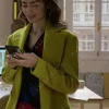 Asal Vision Women Coats | Emily In Paris Emily Cooper Trench Coat Lime