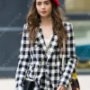 Asal Vision Blazers | Emily In Paris Emily Cooper Blazer Black And White Checked