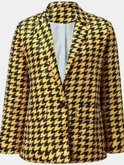 Asal Vision Blazers | Emily in Paris Emily Cooper Blazer Yellow And Black