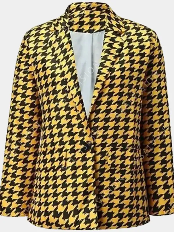 Asal Vision Blazers | Emily in Paris Emily Cooper Blazer Yellow And Black