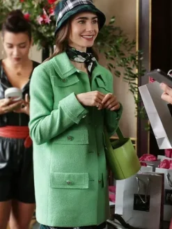 Asal Vision Women Coats | Emily In Paris Emily Cooper Coat Green