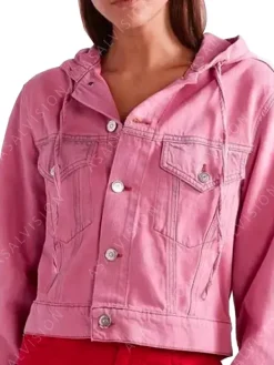 Asal Vision Cotton Jackets | Emily In Paris Emily Cooper Hooded Jacket Pink