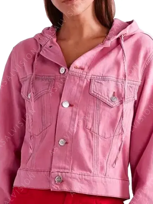 Asal Vision Cotton Jackets | Emily In Paris Emily Cooper Hooded Jacket Pink