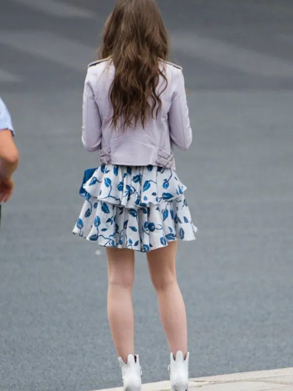 Asal Vision Leather Jackets | Emily in Paris Lily Collins Biker Leather Jacket