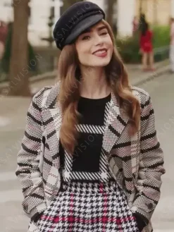 Asal Vision Blazers | Emily In Paris Season 3 Emily Cooper Check Print Jacket Check Print Design