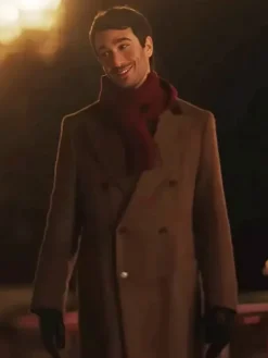 Asal Vision Men Coats | Emily in Paris Season 4 Marcello Wool Coat Brown