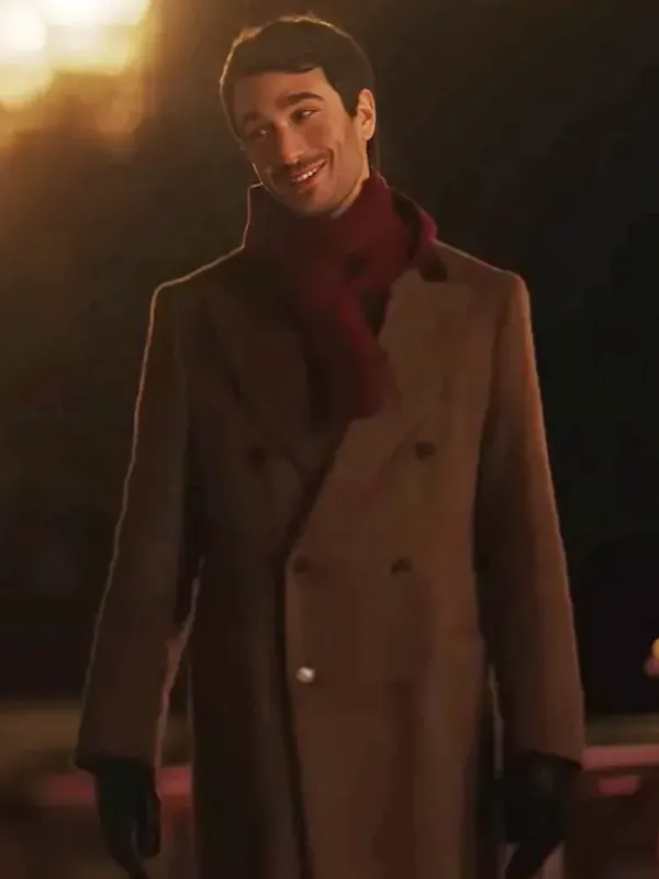Asal Vision Men Coats | Emily in Paris Season 4 Marcello Wool Coat Brown