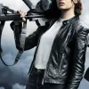 Asal Vision Black Jackets | Leather Jackets | Emma Stone Zombieland Wichita Leather Black Jacket Red