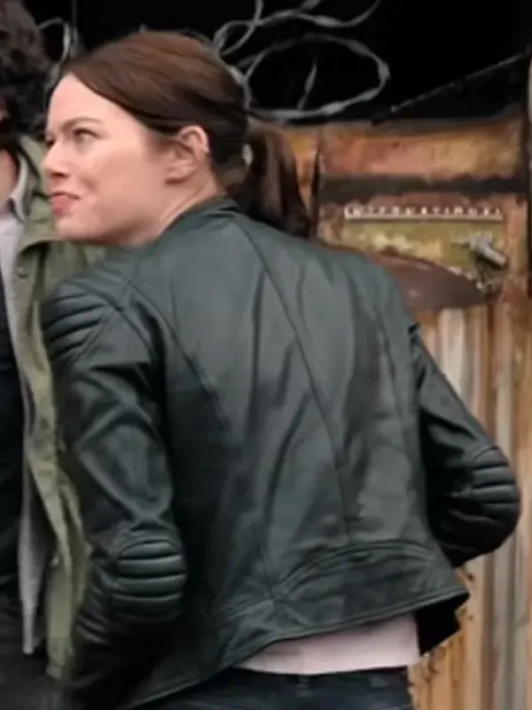 Asal Vision Black Jackets | Leather Jackets | Emma Stone Zombieland Wichita Leather Black Jacket Red