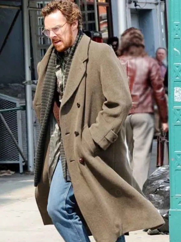 Asal Vision Men Coats | Eric Season 1 Benedict Cumberbatch Trench Coat Military Green