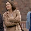 Asal Vision Women Coats | Erica Durance A Scottish Love Scheme 2024 Trench Coat Light Brown