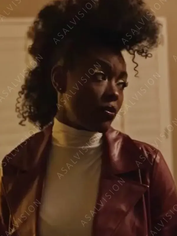 Asal Vision Women Coats | Exceptional Beings Ciarra Carter Leather Trench Coat Red