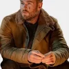 Asal Vision Cotton Jackets | Extraction 2 Chris Hemsworth Shearling Collar Jacket Brown
