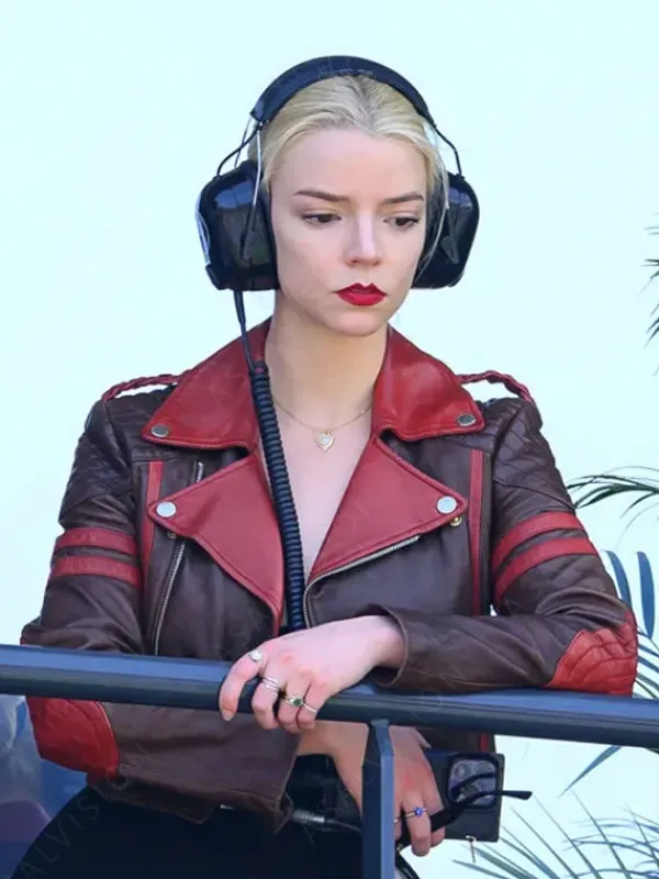 Asal Vision Leather Jackets | F1 GP Monaco Anya Taylor Joy Leather Jacket Brown