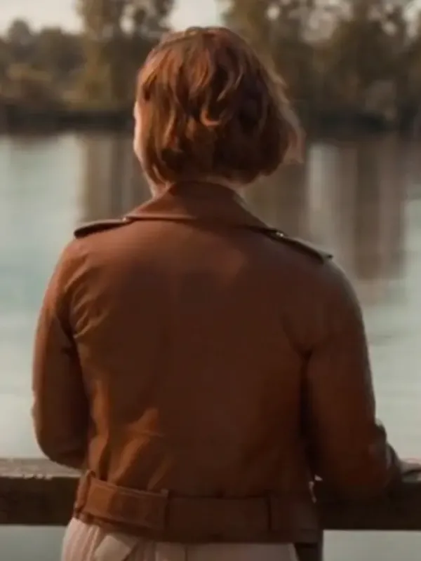 Asal Vision Leather Jackets | Falling Together 2024 Natalie Calder Leather Jacket Brown
