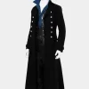 Asal Vision Men Coats | Fantastic Beasts Johnny Depp Long Wool Coat Black