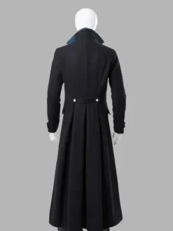 Asal Vision Men Coats | Fantastic Beasts Johnny Depp Long Wool Coat Black