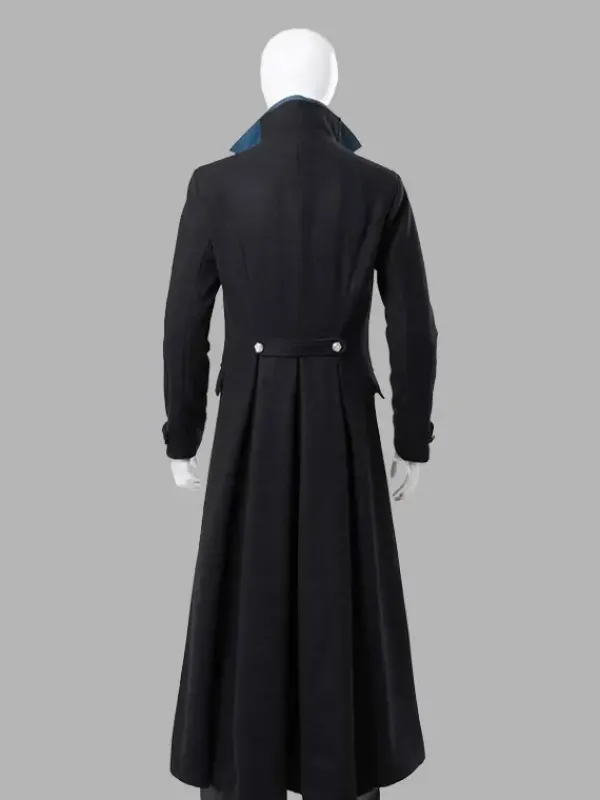Asal Vision Men Coats | Fantastic Beasts Johnny Depp Long Wool Coat Black