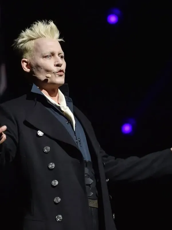 Asal Vision Men Coats | Fantastic Beasts Johnny Depp Long Wool Coat Black