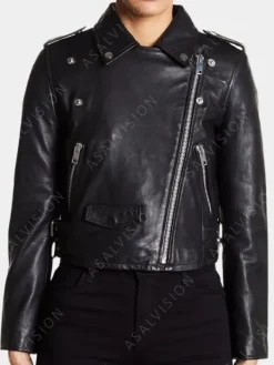 Asal Vision Black Jackets | Biker Jackets | Fast X Brie Larson Leather Jacket Black