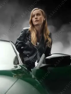 Asal Vision Black Jackets | Biker Jackets | Fast X Brie Larson Leather Jacket Black