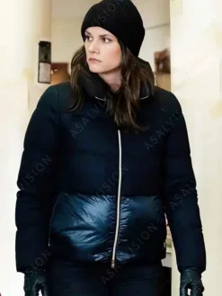 Asal Vision Cotton Jackets | FBI Season 6 Maggie Bell Puffer Jacket Black