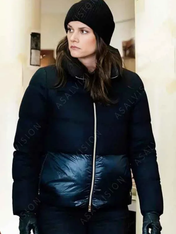 Asal Vision Cotton Jackets | FBI Season 6 Maggie Bell Puffer Jacket Black