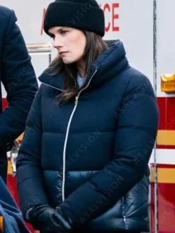 Asal Vision Cotton Jackets | FBI Season 6 Maggie Bell Puffer Jacket Black