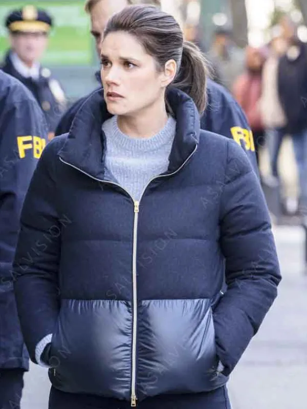 Asal Vision Cotton Jackets | FBI Season 6 Maggie Bell Puffer Jacket Black