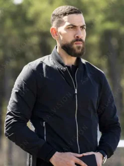 Asal Vision Cotton Jackets | FBI Season 6 Omar Adom Zidan Bomber Jacket Black