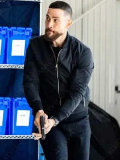 Asal Vision Cotton Jackets | FBI Season 6 Omar Adom Zidan Bomber Jacket Black