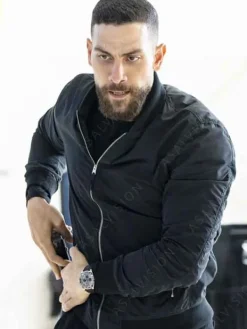 Asal Vision Cotton Jackets | FBI Season 6 Omar Adom Zidan Bomber Jacket Black