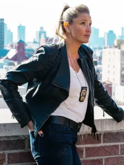 Asal Vision Leather Jackets | First Shift 2024 Angela Leather Jacket Black