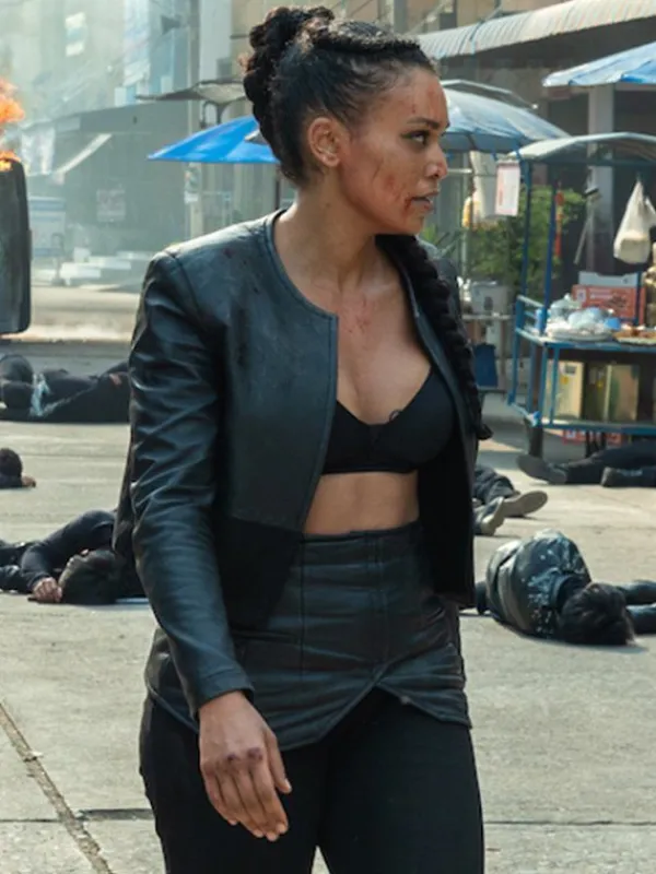 Asal Vision Leather Jackets | Fistful of Vengeance Pearl Thusi Jacket Black